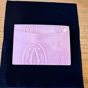 Cartier Pink Card Holder